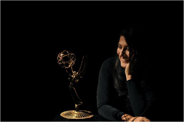 Obaid-Chinoy with her hard-earned Livingston Award for Young Journalists