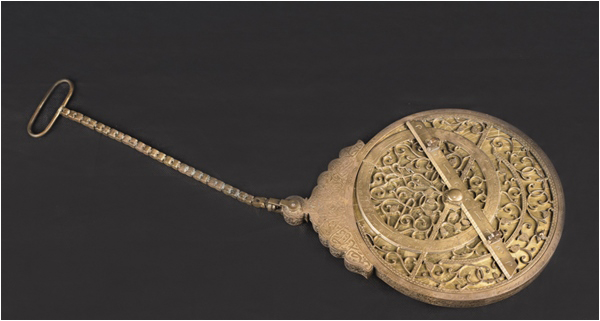 The astrolabe housed within Lahore Museum