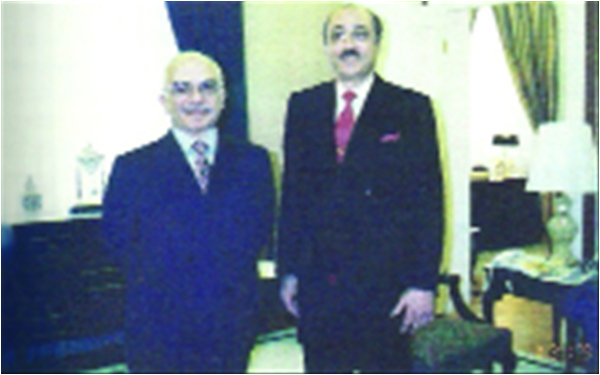 Hamid Anwar with His Majesty King Hussein I, 1993