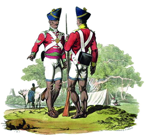 Native troops in East India Company's service