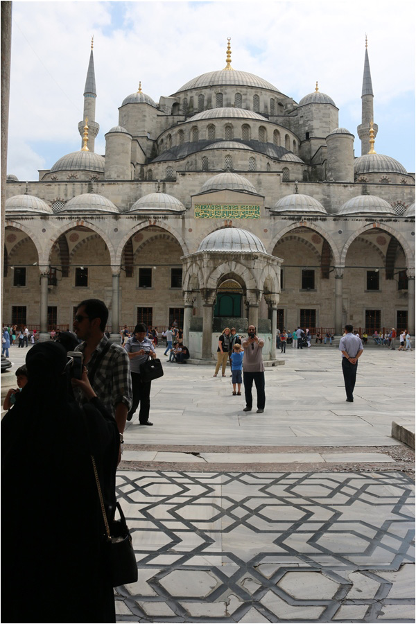 The Blue Mosque with classic Islamic and Byzantine geometric designs