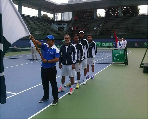 Pakistan team lined up ahead of Davis Cup tie against Indonesia