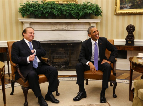 Sharif and Obama in the Oval Office of the White House