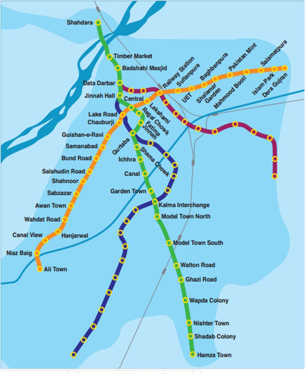 The Orange Line Metro route