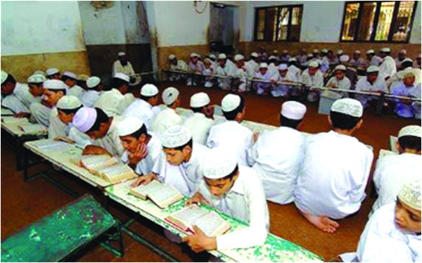 Children at a madrassah