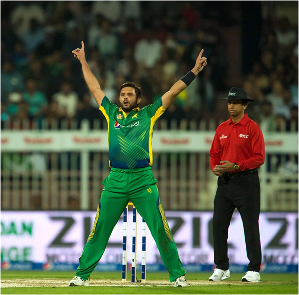 Captain Shahid Afridi performed well with bat and ball