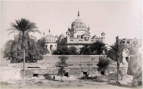 A view from the 1880s of Ranjit Singh's tomb in Lahore
