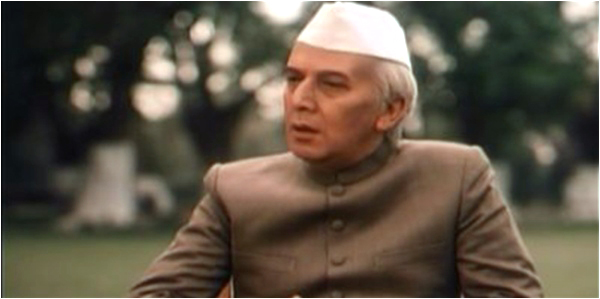 Rashid Suhrawardy playing Nehru in the film