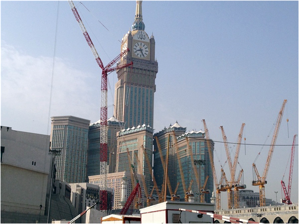 The commercial development of Mecca proceeds at a breakneck pace under the Saudis