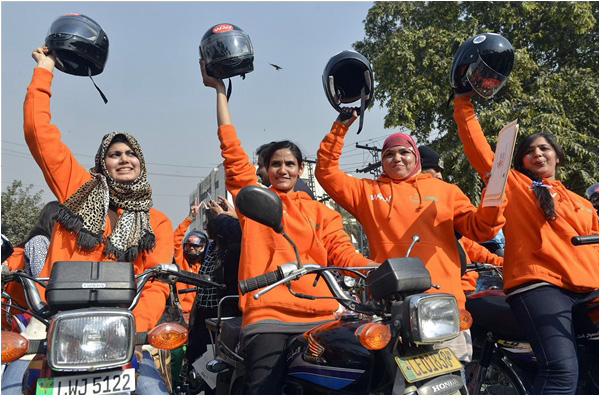 Participants of the WoW rally were given training by the Punjab government - Photo courtesy AFP