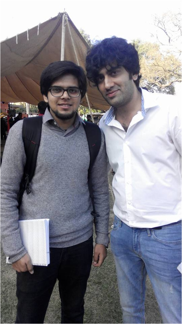 Beghairat Brigade vocalist Ali Aftab Saeed was spotted at the festival - Photo courtesy Umer Ali