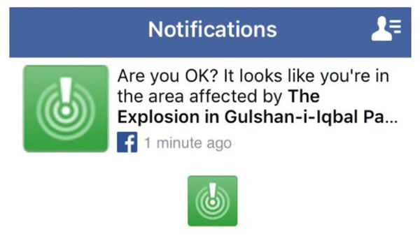 Facebook, in an apparent glitch, asked many non-Pakistanis if they were safe from the Lahore carnage