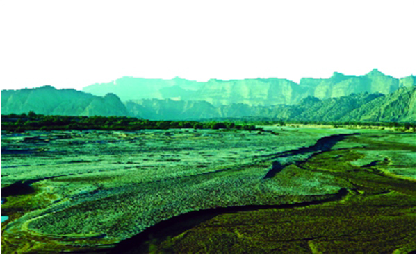 A view of the Hingol river