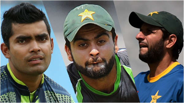 Afridi, Akmal and Shehzad have been dropped from the PCB's training camp