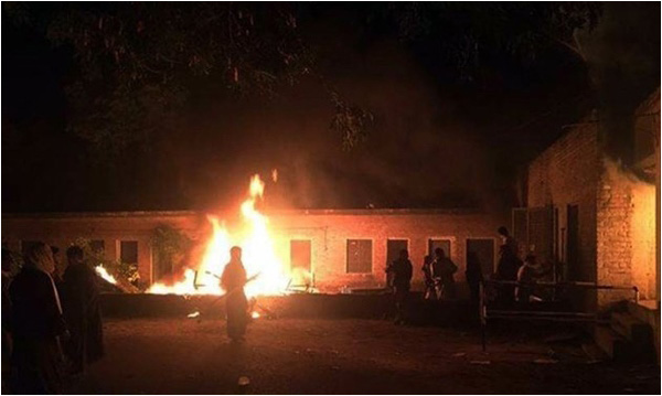 In November 2015, a mob set fire to a factory, driven by anti-Ahmadi sentiments