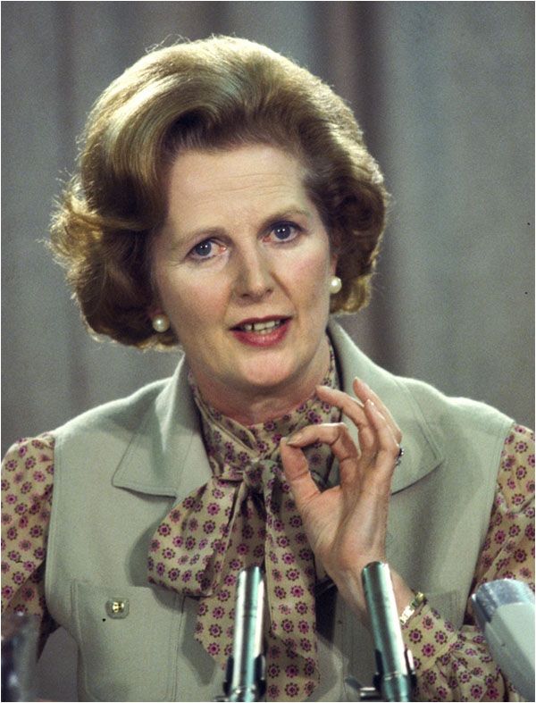 Margaret Thatcher had to work on her speaking so as to sound closer to the tone and style of male leaders