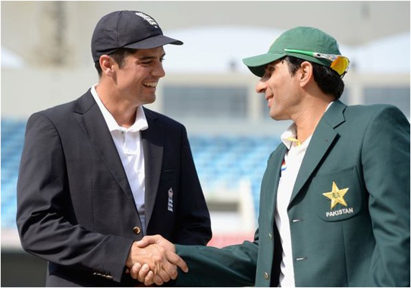 Captains Alastair Cook and Misbah-ul-Haq