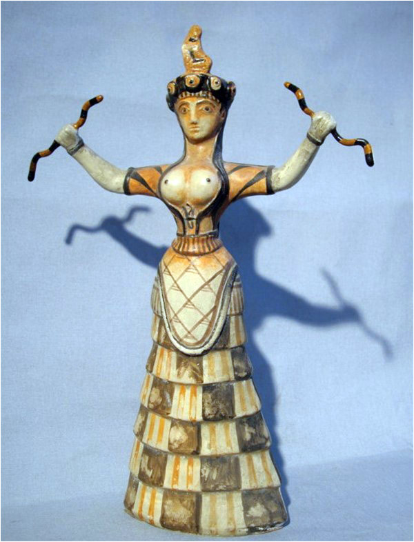 Figurine of a Minoan snake deity