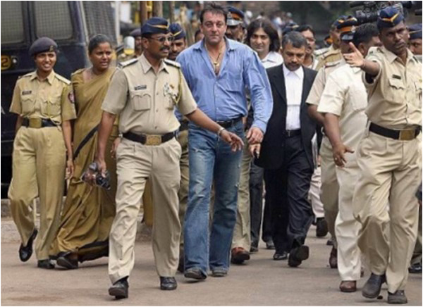 Sunil Dutt's famed son, Bollywood star Sanjay Dutt, under arrest