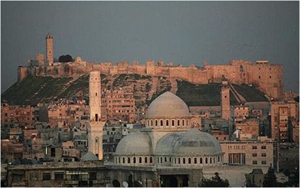 A view of the magnificent Old City of Aleppo