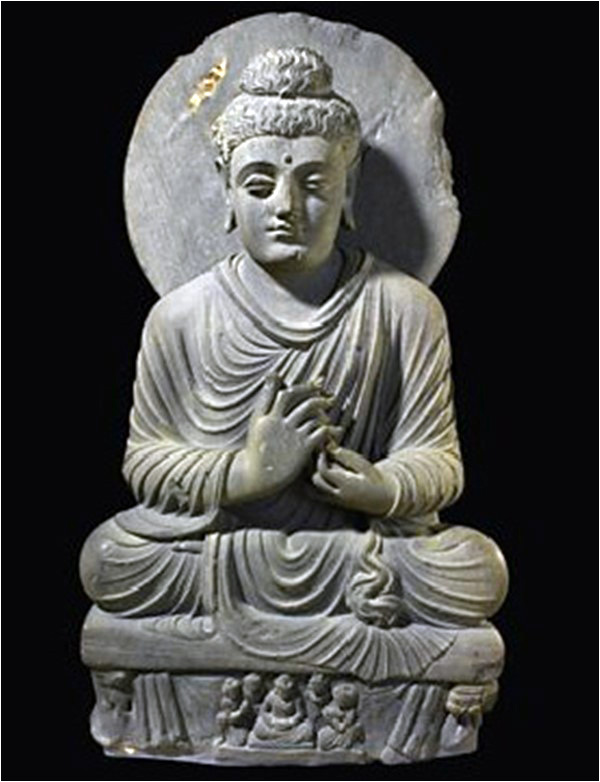 The Great Teacher - Among the 100 objects from the BBC programme is one of the first known depictions of the Buddha, a statue from Gandhara in modern-day Pakistan, from around the 2nd or 3rd century AD