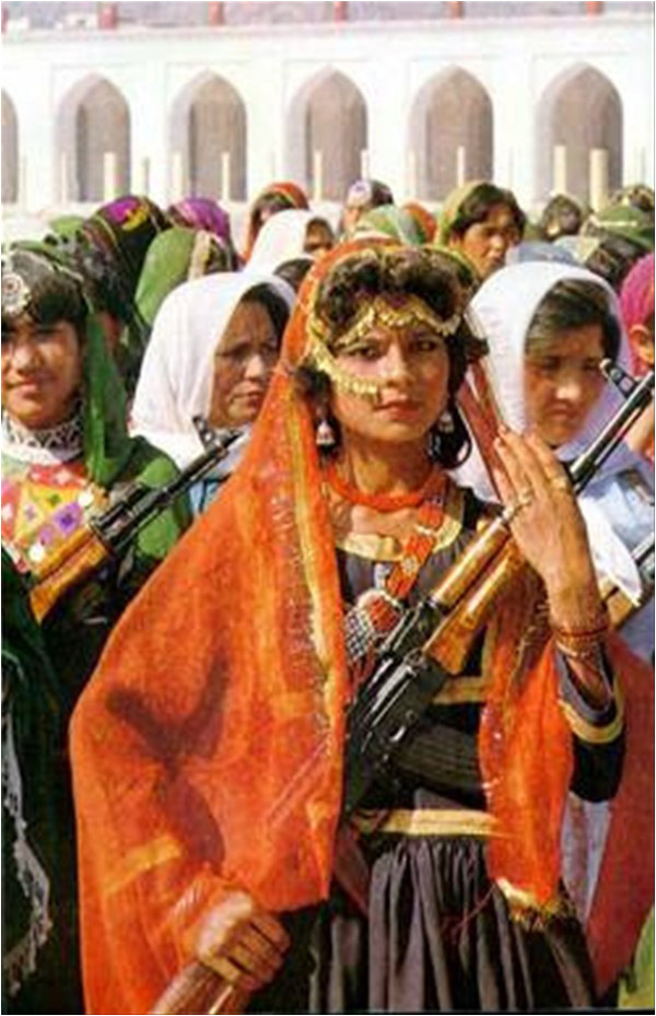 The PDPA regime attempted to mobilise women in militias to support operations against the fundamentalist mujahideen units