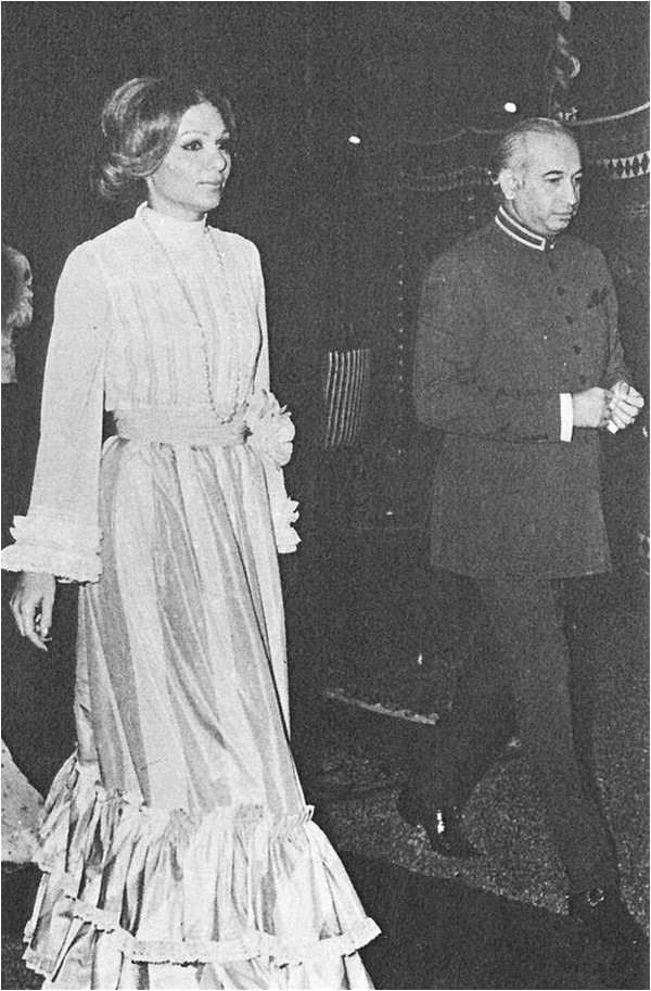 Zulfiqar Ali Bhutto and Shahbanu (Empress) Farah of Iran