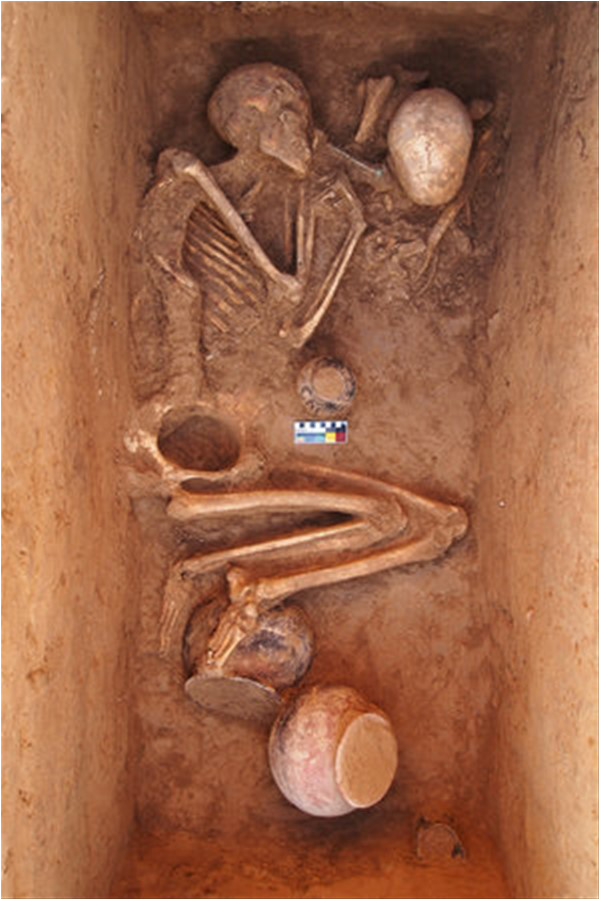 Grave from a 2- to 3,000-year-old cemetery in Swat, Pakistan