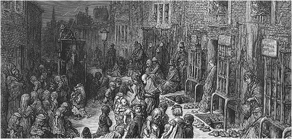London as Dickens saw it - a poverty-stricken 19th century heap of misery