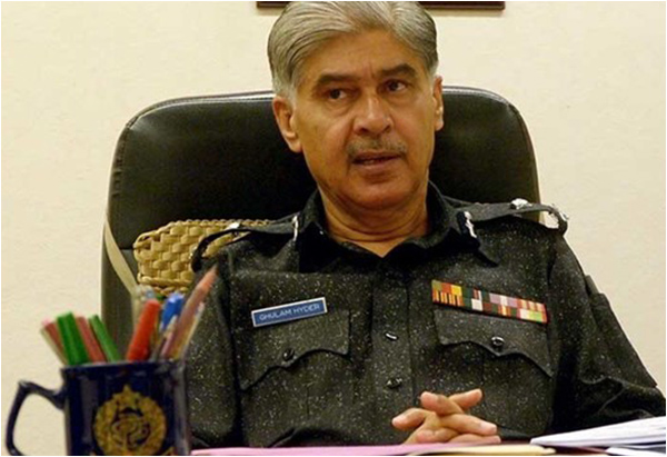 indh IG Ghulam Hyder Jamali was sacked in March over illegal appointments to the police force