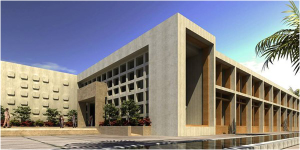 The Education Building at Karachi University, designed by Habib Fida Ali