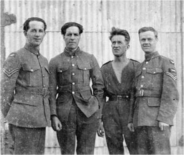 TE Shaw (Lawrence of Arabia) (third from left) while serving with the RAF at Miranshah Fort, Waziristan, Fata in 1928. The British used the FCR laws from 1901 onwards to establish their authority over Fata - Credit: Imperial War Museum